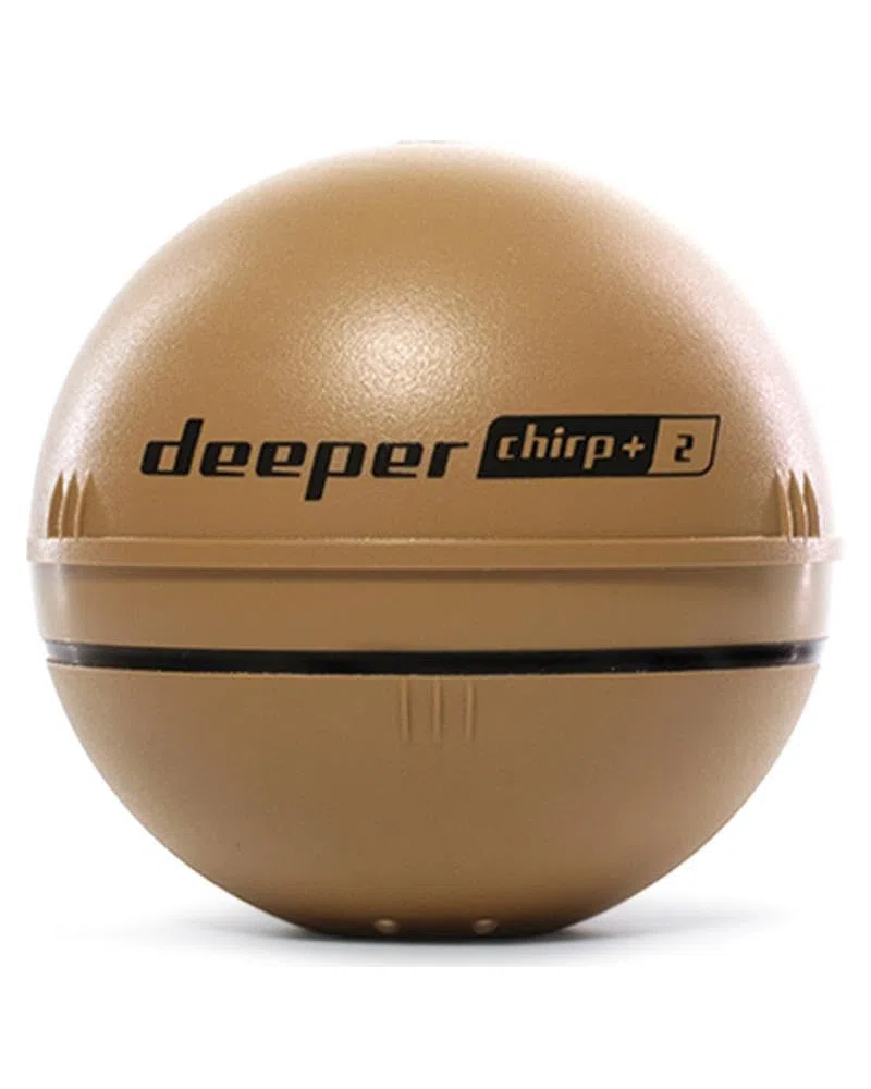 Deeper Chirp+ 2 Ecoscandaglio da pesca lanciabile e portatile, compatibile con GPS con autonomia prolungata e guscio da pesca notturno per pesca in kayak in barche dalla riva sul ghiaccio