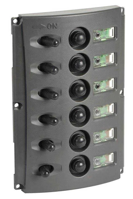 OSCULATI Pannello Elettrico fusibili Automatici Doppio LED
