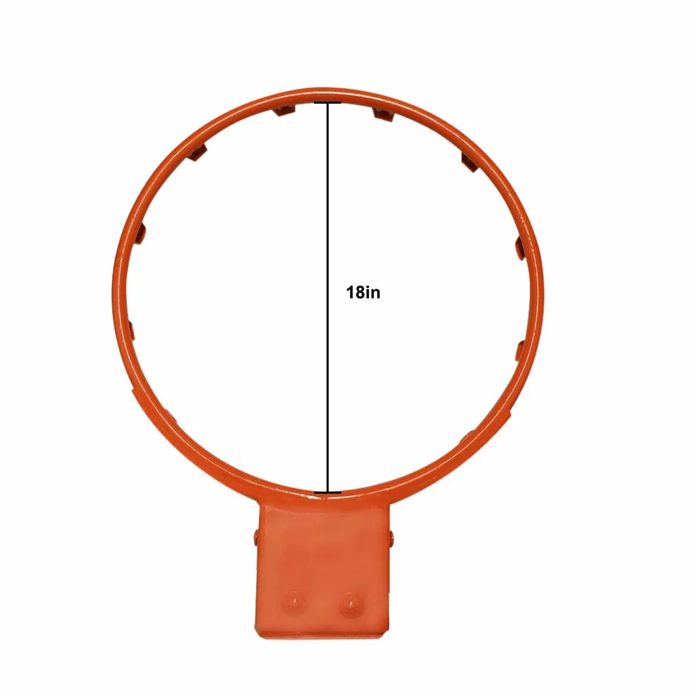 Aoneky Canestro da Basket da Muro Φ45 cm, con Rete in Nylon e 2 Molle a Compressione, Anello in Acciaio Massiccio da 18mm, Tabellone per Allenamento di Basket Interno e Esterno