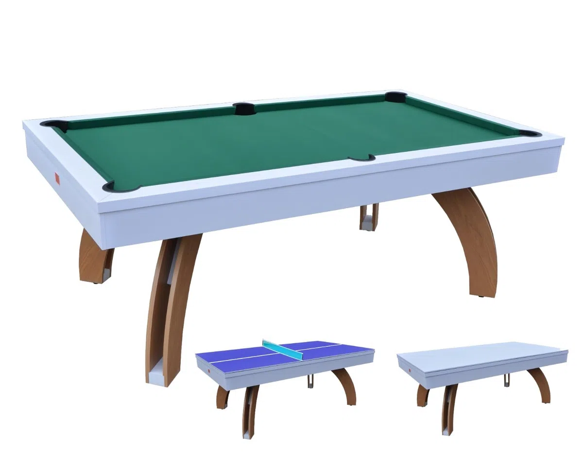 NGBiliardi Tavolo da Biliardo Sirio Bi-Color (214 cm) con Accessori Completi