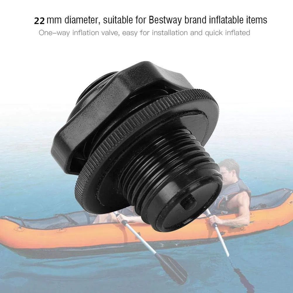 CHJIEJIE Kayak - Tappi per valvole ad Aria, 2 Pezzi, universali di Ricambio per gonfiabili, gonfiabili, Barche da Pesca, Canoe, Barche da 22 mm