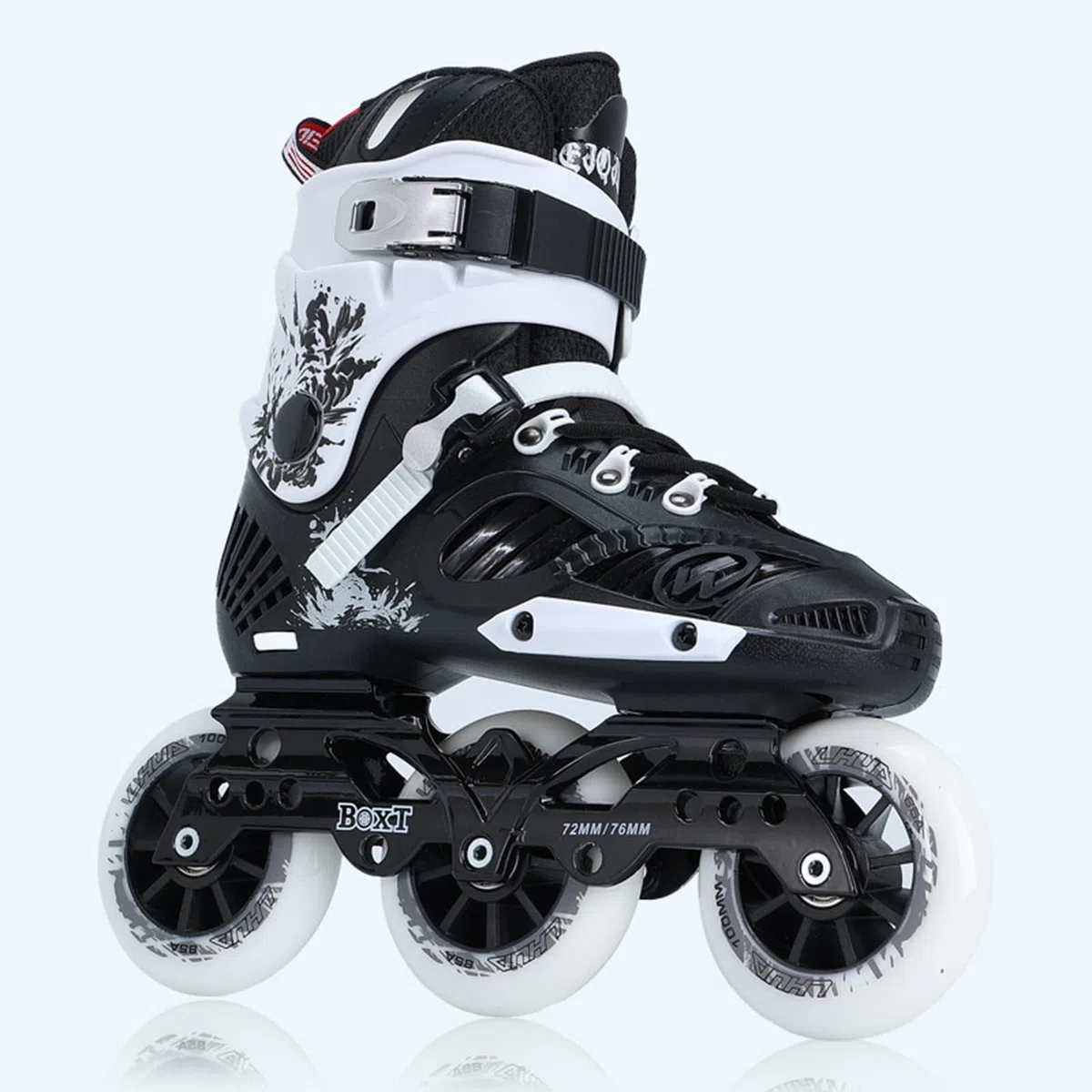 Pattini In Linea Veloci, Pattini A Rotelle Professionali Per Esterni Per Uomo Donna Adulto, Con Ruote Da 3*110 Mm E Cuscinetti ABEC-9, Pattini Unisex Per Lo Slalom Su Strada Di Park Road(37,Black)
