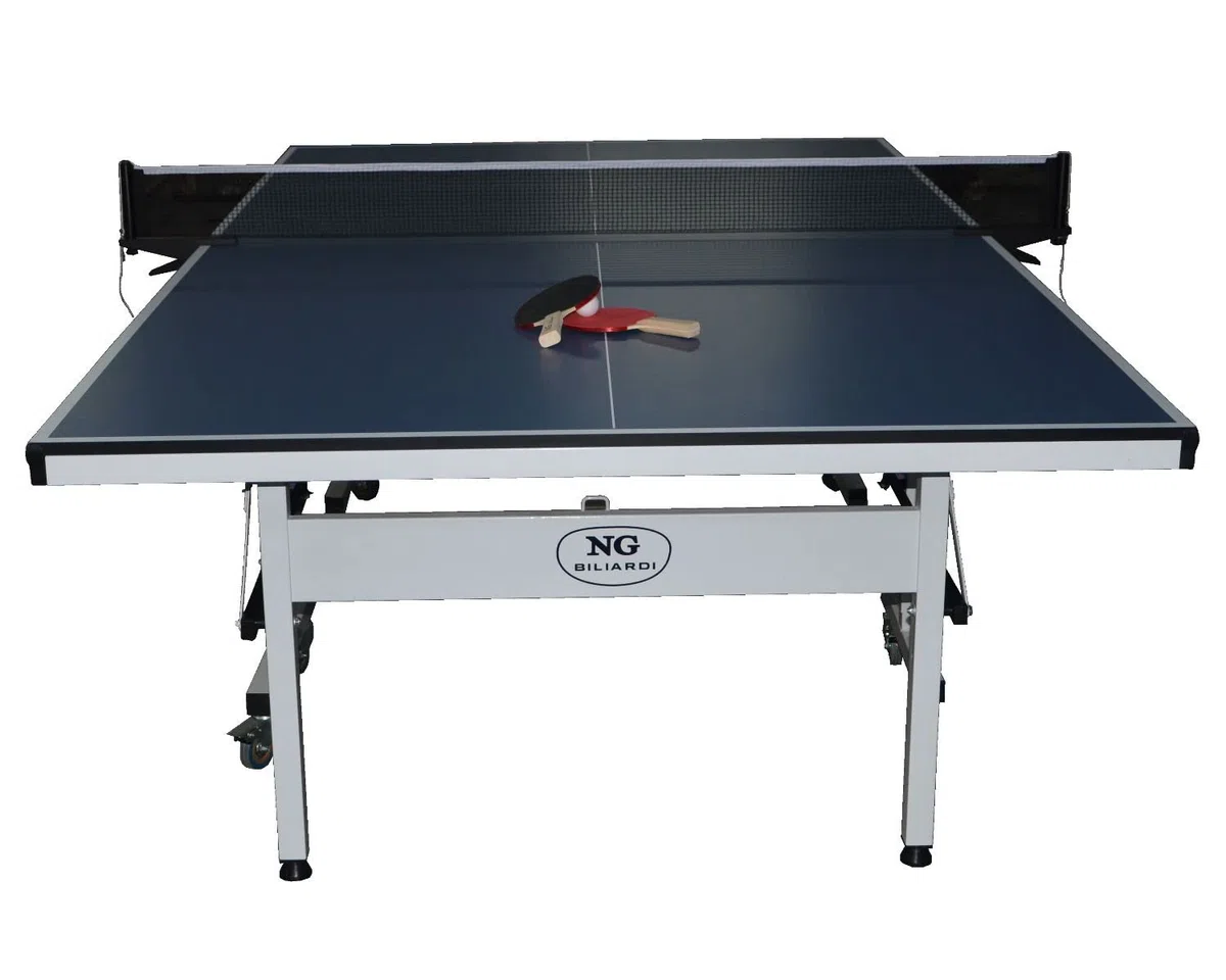 NG Biliardi Tavolo da Ping Pong Tie Break Interno (Blu) 274x152,5x76 cm