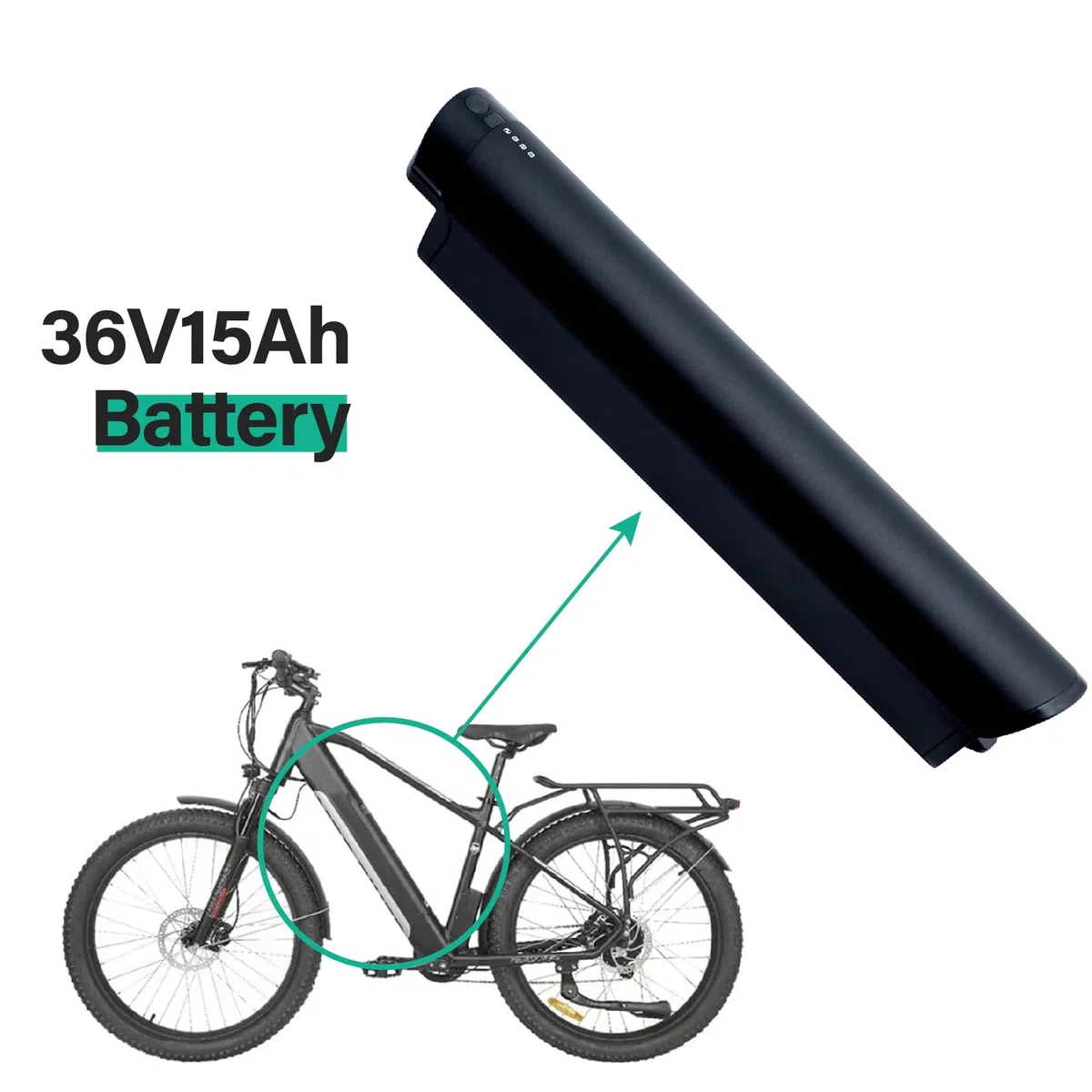 Ricambio per F.LLI Schiano E-Wave/Braver/E-Fully Sostituire la batteria EEL Mini per Zündapp z810 36V 15Ah e-bike pedelec batteria con caricabatterie