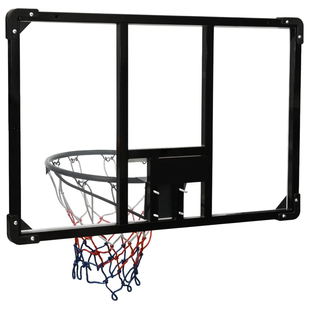 ARKEM Canestro Basket Esterno Portatile,Pallacanestro da Camera Interno con Tabellone,Tabellone Pallacanestro Trasparente 90x60x2,5 cm Policarbonato