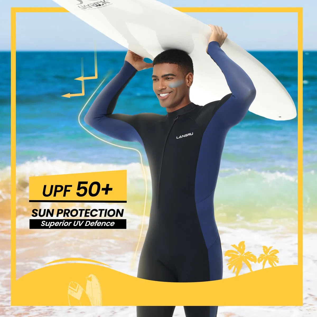 Mute da uomo, in neoprene CR da 5/4 mm, ideale per immersioni termiche in acqua fredda, cerniera frontale per surf, snorkeling, immersioni, nuoto