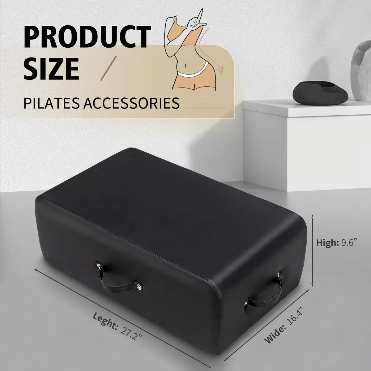 Pilates Reformer Sitting Box - Attrezzatura per Pilates per allenamenti a casa e uso professionale in studio
