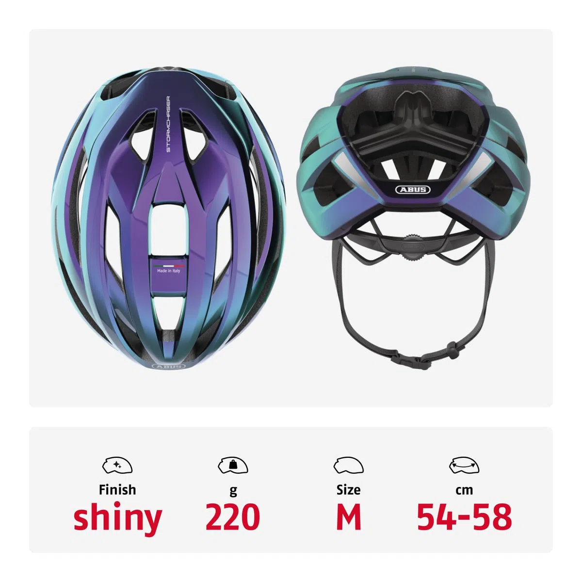 ABUS StormChaser ACE Casco da ciclismo - casco da bicicletta leggero per gare ciclistiche, tour in gravel bike e ciclocross - per donna e uomo -