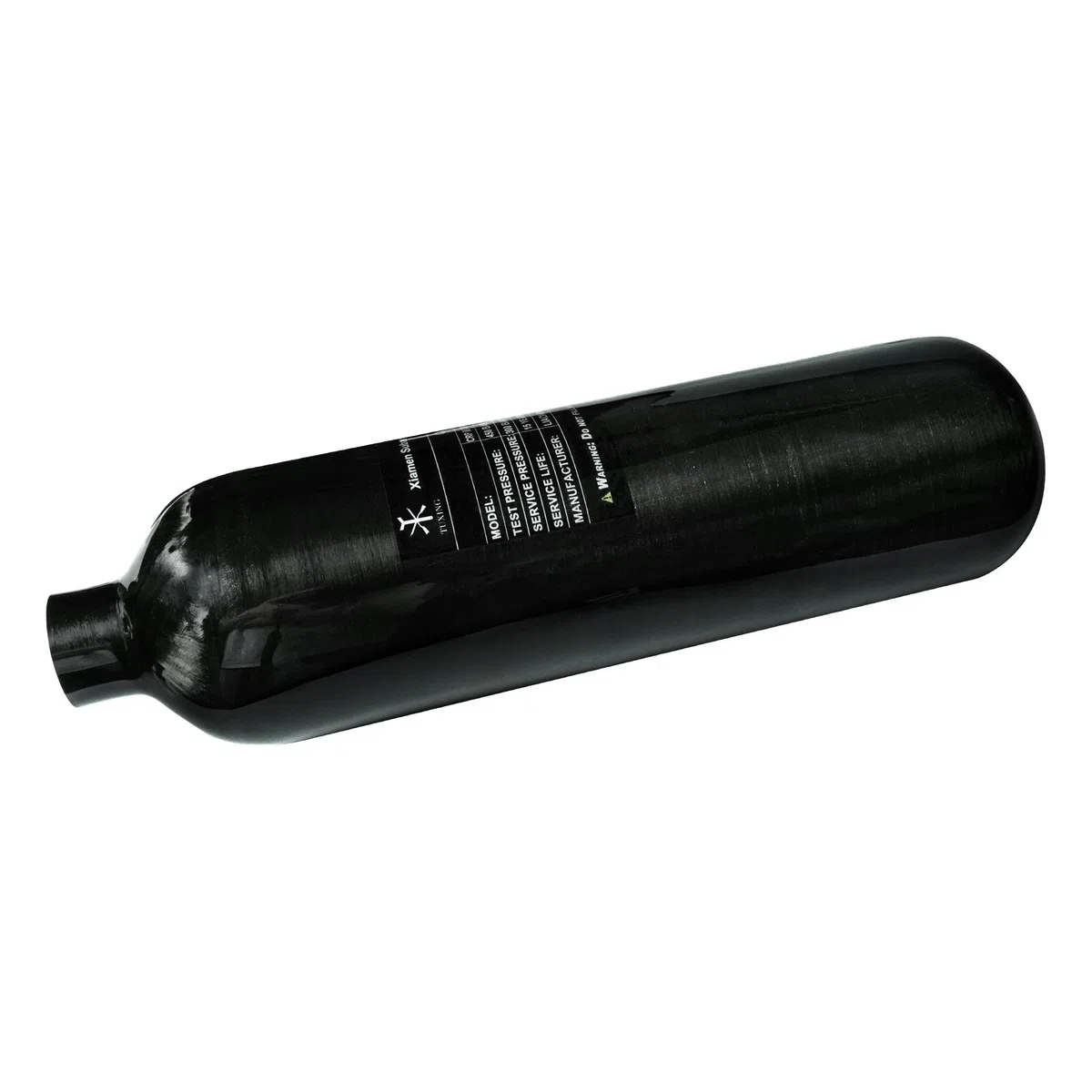30Mpa 4500Psi 1.1L 67Cu in Serbatoio HPA in Fibra di Carbonio da 700 CC, bombola del Gas, Caccia al Paintball per Fucile ad Aria compressa PCP Daystate e Filettatura FX M18 * 1.5zwart