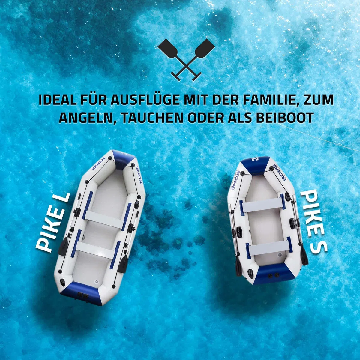 Home Deluxe, gommone per bicicletta, materiale: PVC resistente, diverse misure