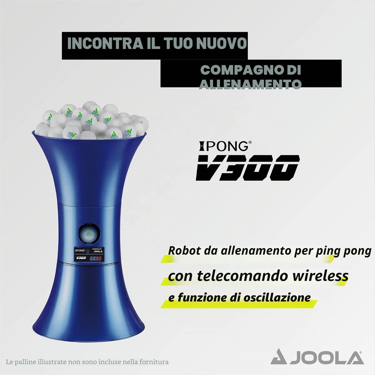 Joola iPong TT Buddy V300 Robot da Ping Pong, Blu