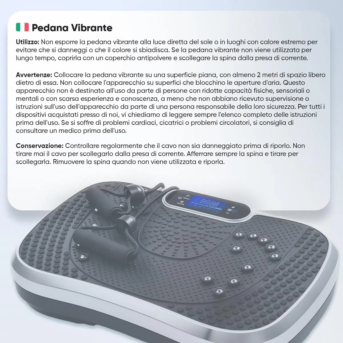 Pedana Vibrante per Allenamento a Casa, Workout e Massaggio, Pedana Fitness Oscillante con 5 Elastici Fitness, 99 Livelli di Intensità e Altoparlante Bluetooth 5.1, Vibration Plate Exercise Machine