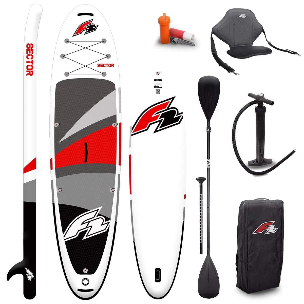 F2 SUP Stand Up Paddle Board Sector Limited Edition 11'5'' Rosso 2024