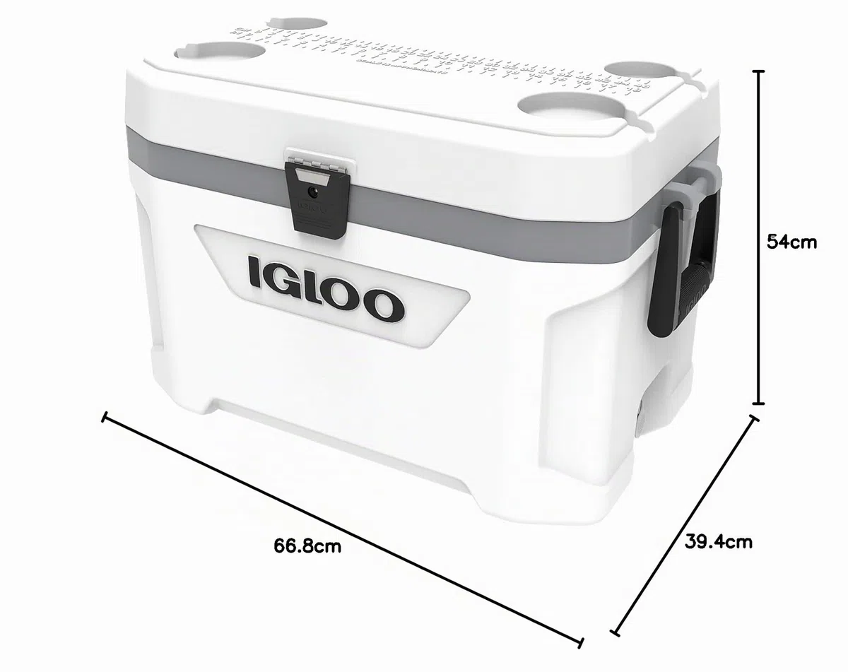 Igloo Marine Ultra 54 Frigoriferi portatili, 51 Litro, Bianco