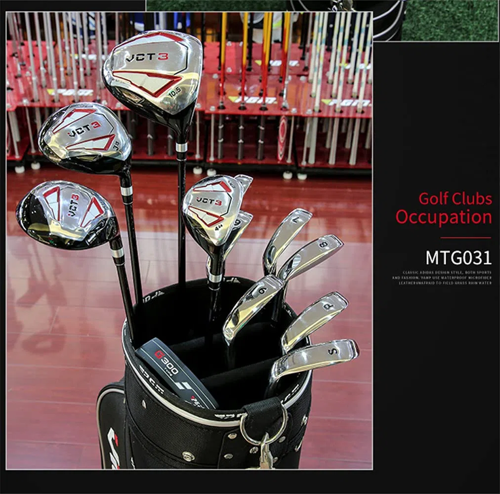 Set da Golf da Uomo,Set Completo per Principianti,4 Mazze da Golf e Sacca con Carrello,Stecca in Grafite,Mano Destra