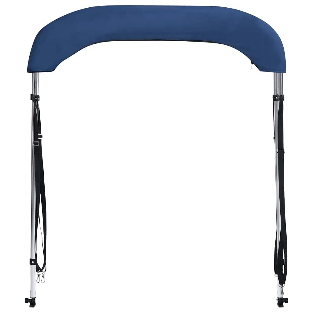 IKAYAA Tendalino per Barca Tendalino Bimini in Alluminio con Telaio in Lega di Alluminio Tendalino Parasole Impermeabile per Barca-Blu-180 x 130 x 110 cm