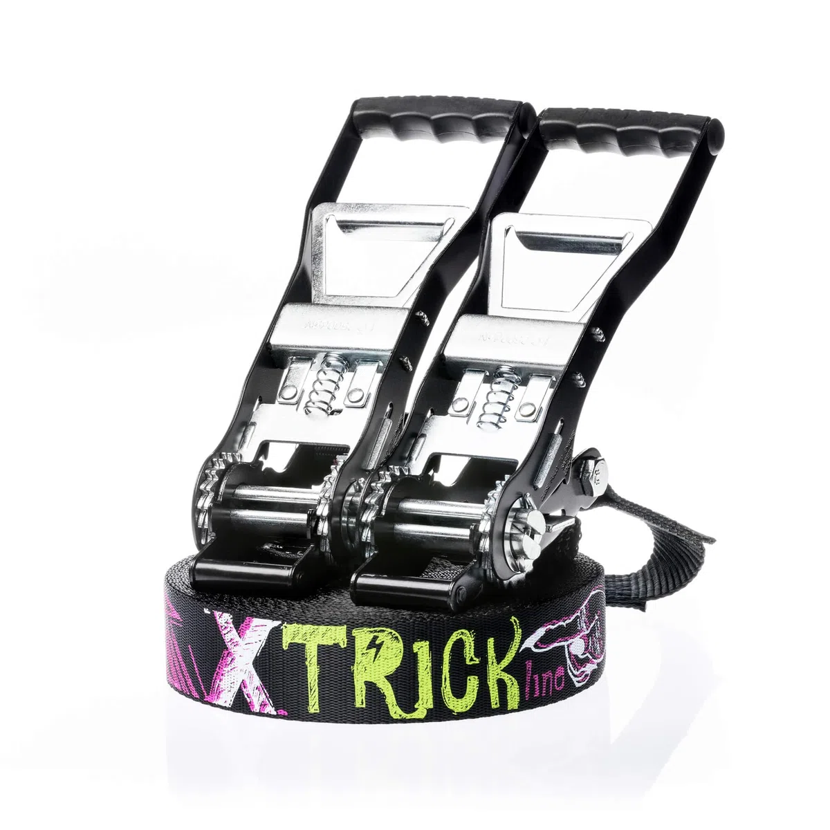Kit Trick Line - Fettuccia da 30 mt con due cricchetti, proteggi albero, sling 1T 3M, sling 1T 2M, due grilli 1,5T 12 mm e sling bag - Per esperti