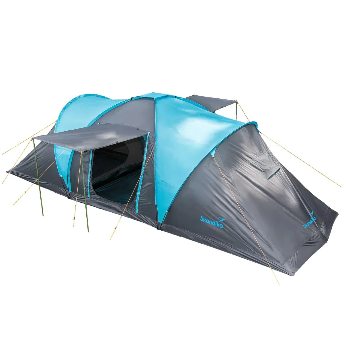 Skandika Hammerfest 4 persone - Tenda de campeggio familiare - zanzariera - 2x cabine da letto