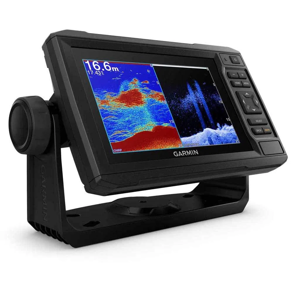 Garmin Echomap Trasduttore GT24 Uhd 6,2 pollici, 1,6 libbre, chartplotter LCD con mappa di base mondiale