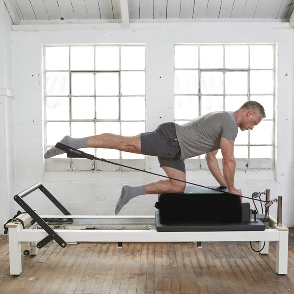 Pilates Reformer Box, scatola da seduta per Pilates Reformer, accessori per pilates e pilates per esercizi di stretching e equilibrio.