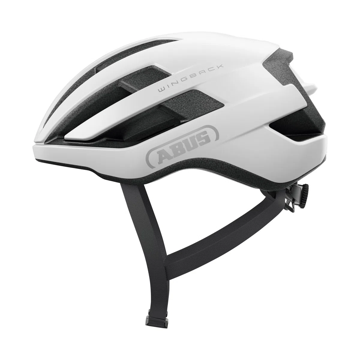 Abus WingBack - Casco da Strada per la Guida Sportiva nella Vita di Tutti i Giorni e nel Tempo Libero - per Adulti e Ragazzi, Weiß (polar white), M (54-58 cm)