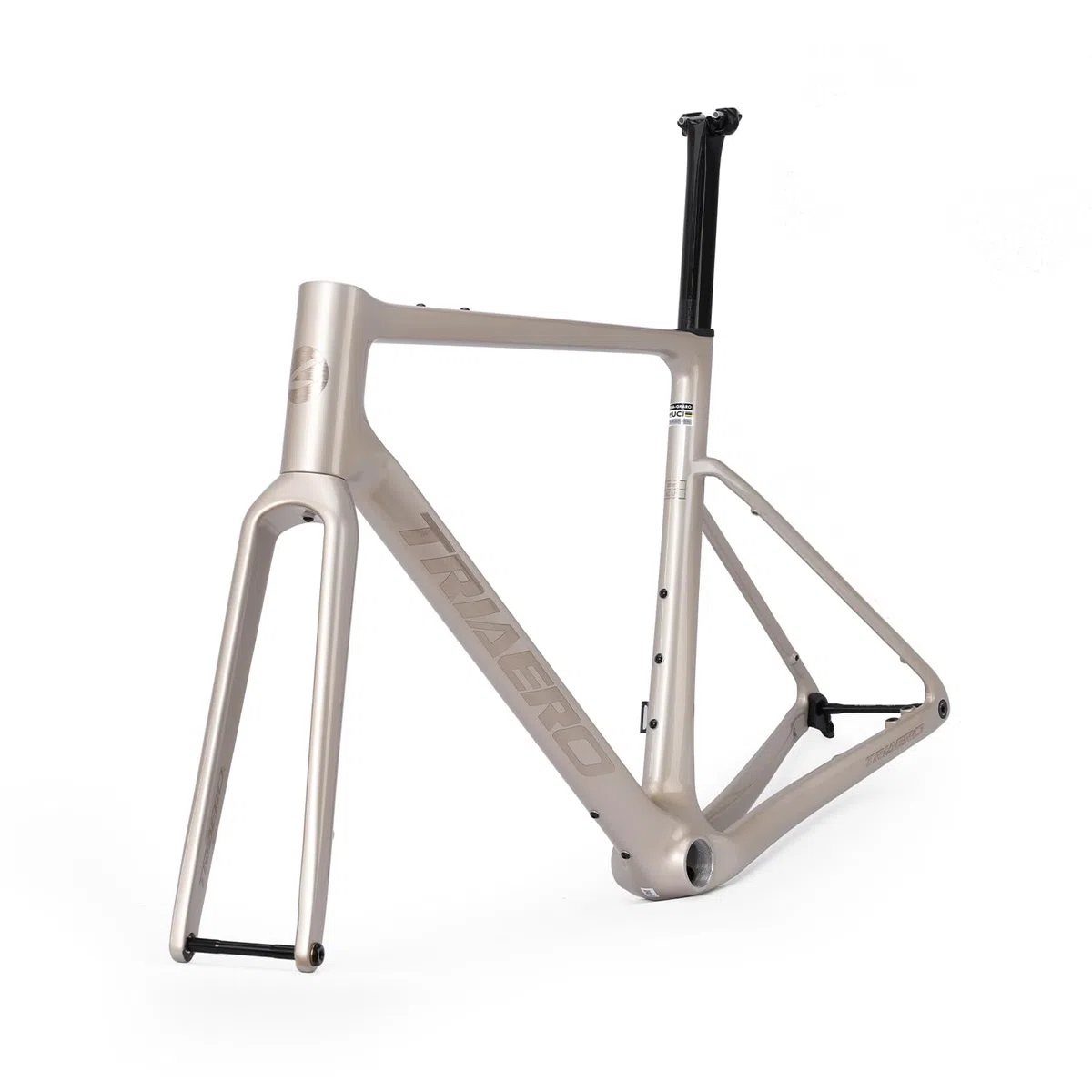 Graro Kit Telaio Bici Gravel in Carbonio UCI, T47 BB & UDH Dropout, Passaggio Cavi Interno 49-58 cm