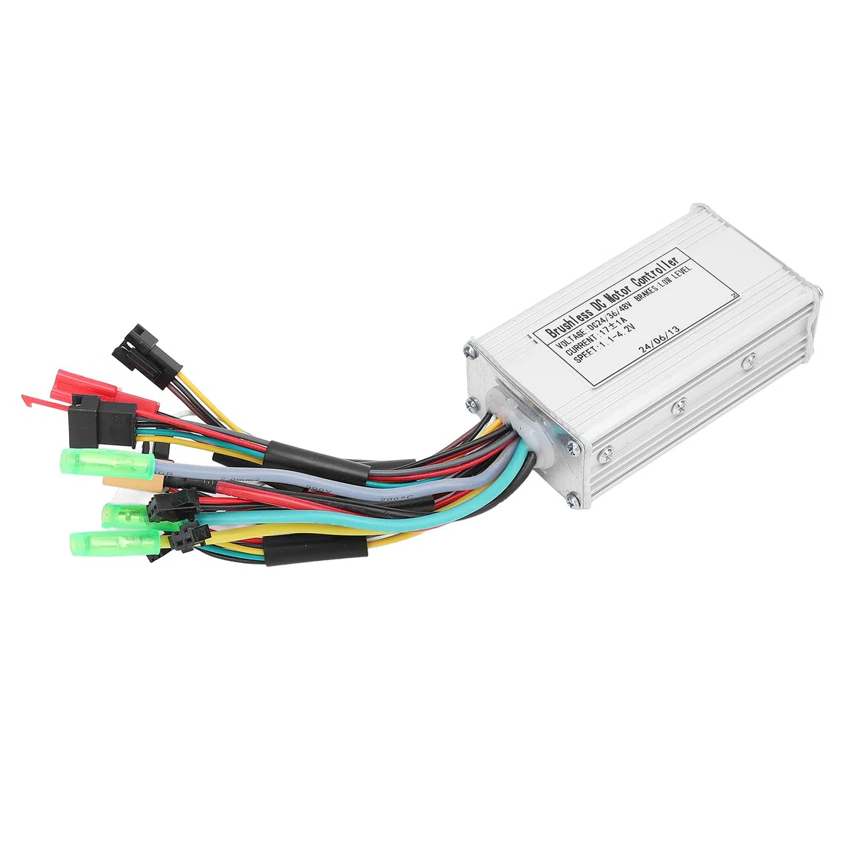 BuyWeek Kit Controller Brushless Bici Elettrica, 36V 48V 17A Controller Motore Brushless 3 modalità Onda Sinusoidale Centralina Bici Elettrica con Display LCD H100