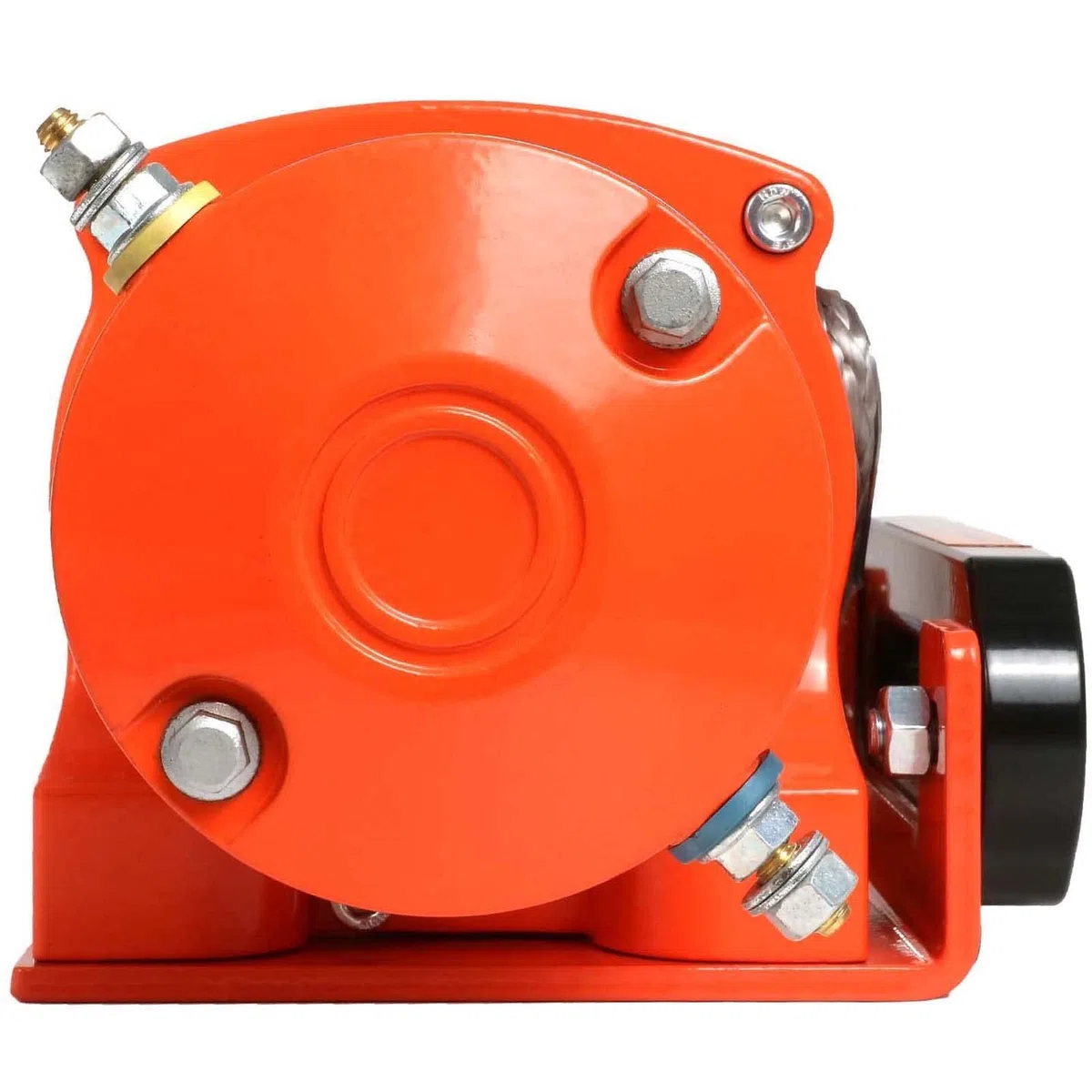 Winchmax 5000lb (2268kg) Verricello Originale Arancione 12v. Corda Sintetica Dyneema SK75 da 15,5 m x 5 mm. Gancio a Cerniera da 1/4 di Pollice. Telecomandi Wireless Gemelli.