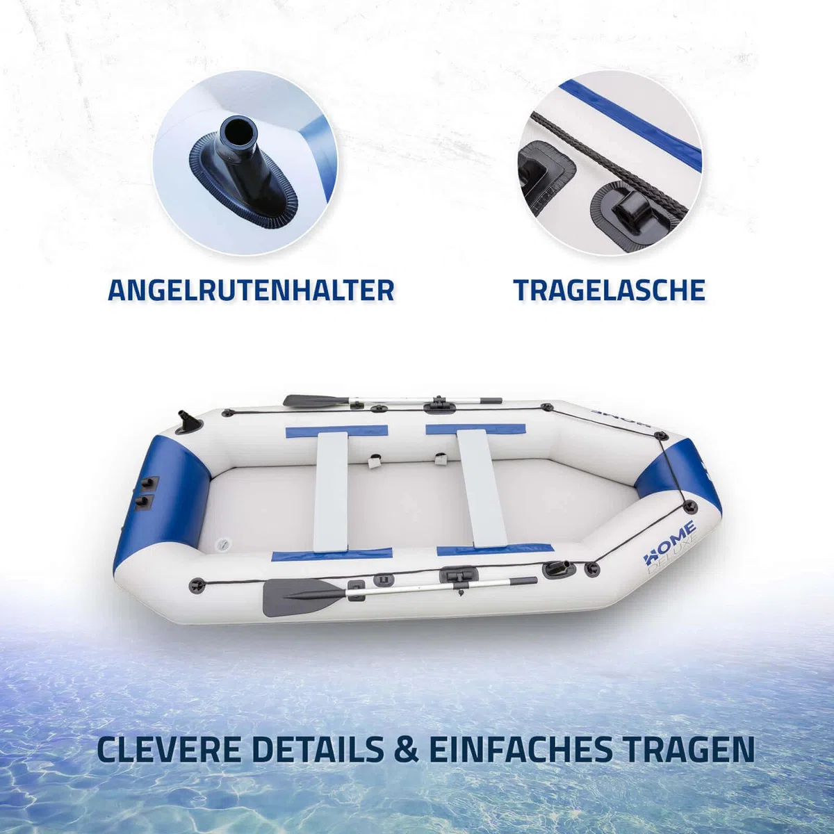 Home Deluxe, gommone per bicicletta, materiale: PVC resistente, diverse misure