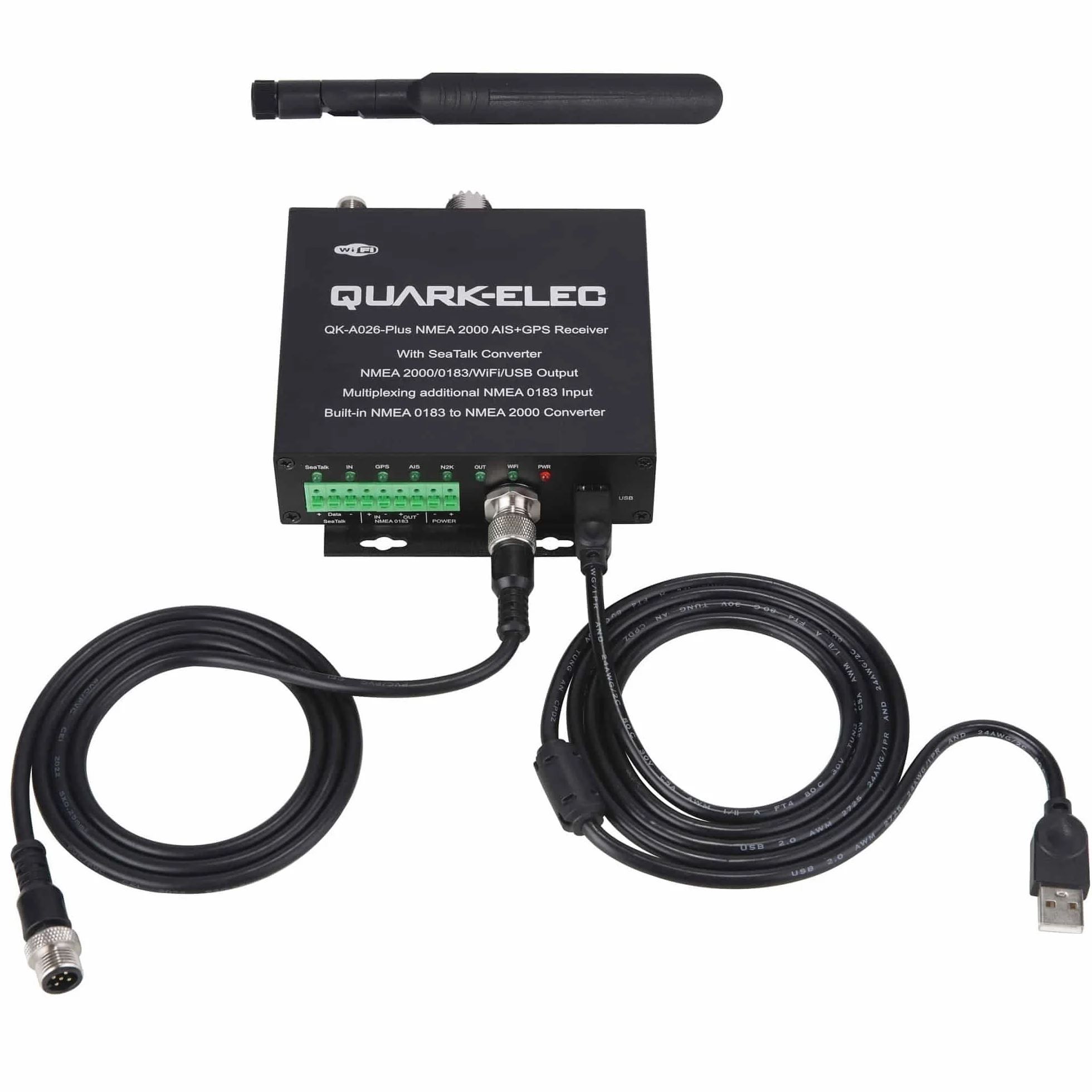 QK-A026-plus NMEA 2000 - Ricevitore AIS con multiplexer NMEA + convertitore N2K + WiFi + GPS