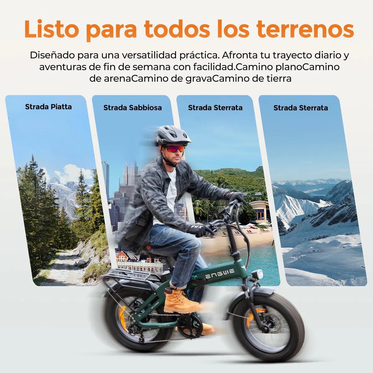 ENGWE Bicicletta Elettrica Pieghevole, Batteria Da 48 V 13,5Ah Con Autonomia Fino A 120km, Sensore Di Coppia Con Freni Idraulici E App Per Ogni Tipo Di Terreno, EP-2 3.0 BOOST