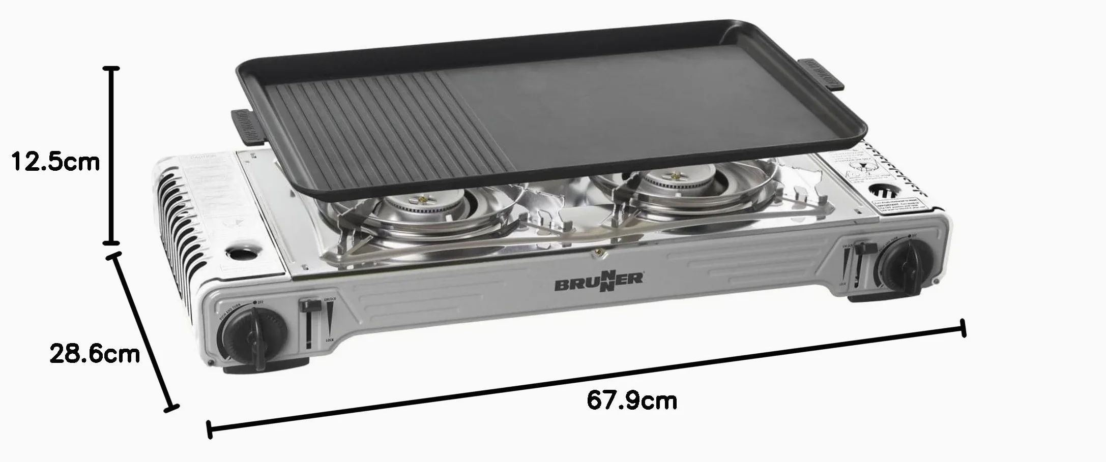 Fornello campeggio Brunner Devil Double Grill
