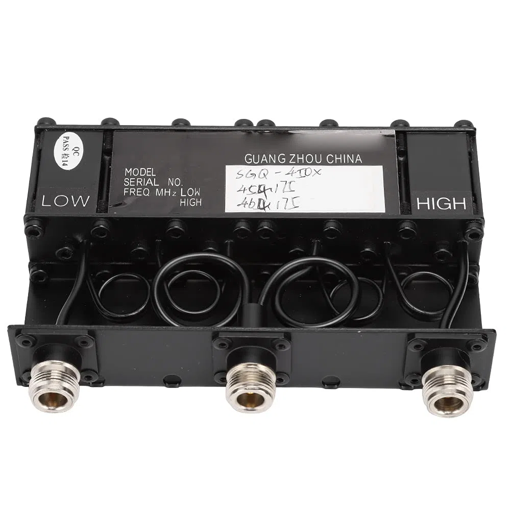 Duplexer UHF a 6 cavità con Isolamento 80dB per Connettore N Ripetitore Tono Radio, Adatto per Grandi Aree, Potenza 10W