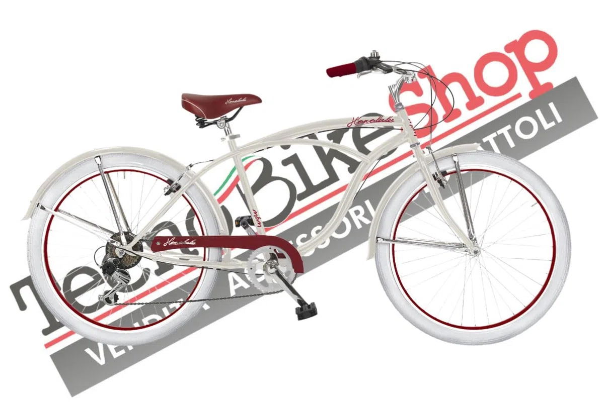 Tecnobike Shop Bici Cruiser MBM Honolulu Uomo Ruota 26" Cambio 6 Velocità