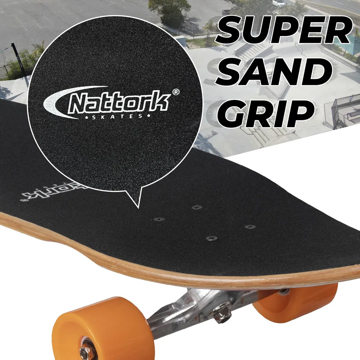Nattork Cruiser Longboard Skateboard Complete Bamboo and Canadian Hard Maple for Commuting, Carving & Downhill Riding with T-Tool, Made for Adults, Teens and Kids