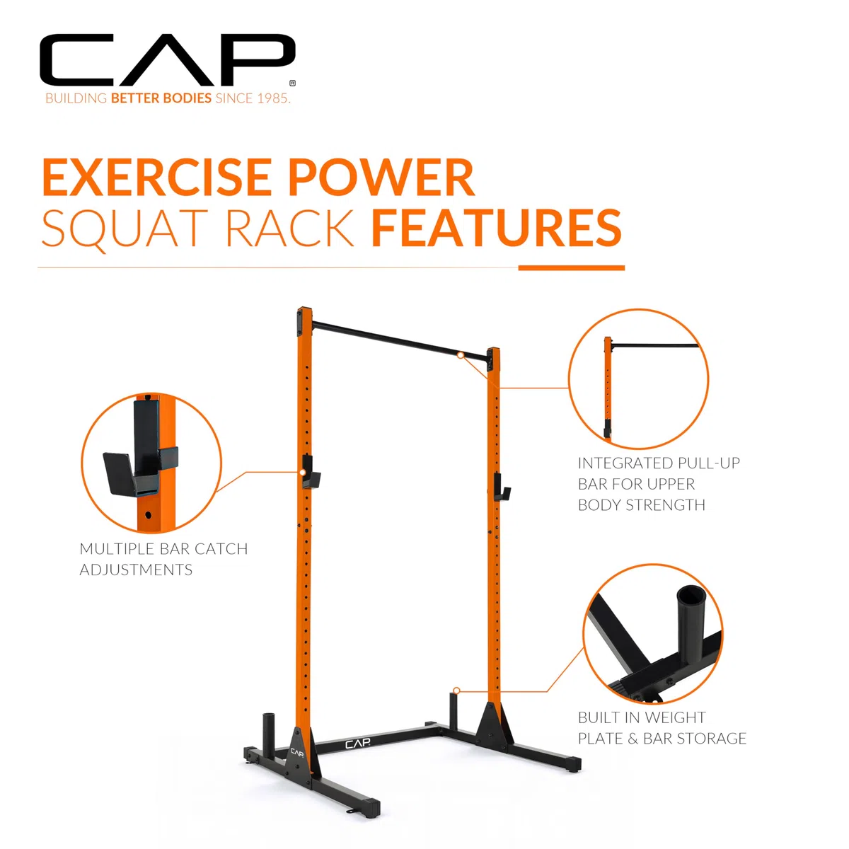 Cap Barbell FM-905Q Serie colore Esercizio Stand Power Rack