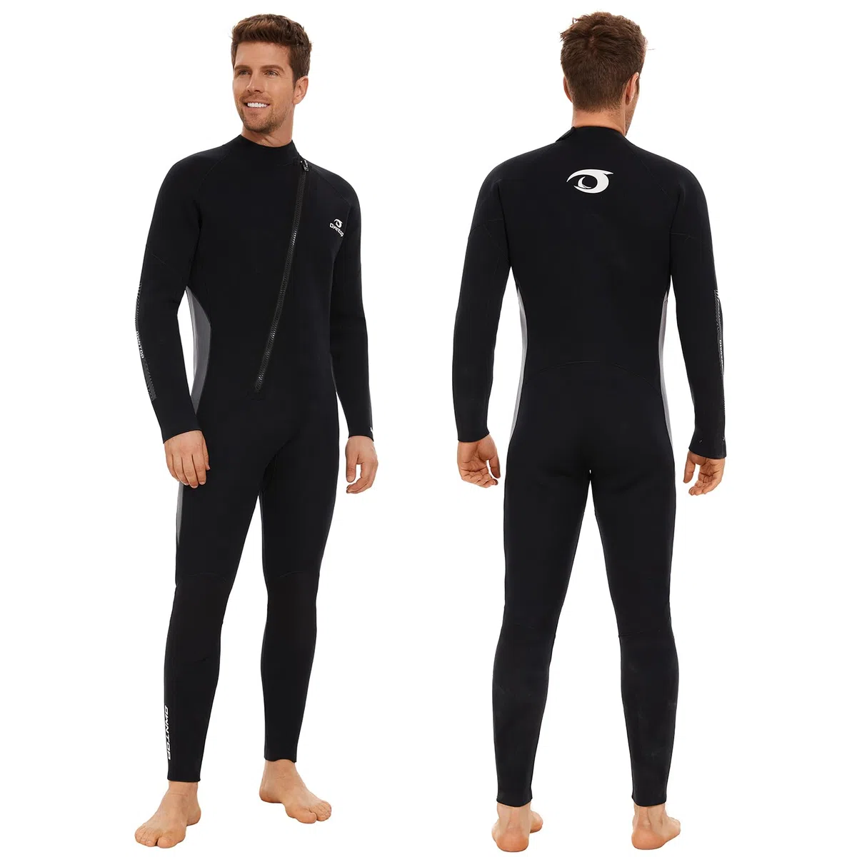 Owntop 5mm Mute per Uomo Donna - Adulti Muta da Sub in Neoprene, Mute con Cerniera Frontale a Tutta Lunghezza, Pelle da Immersione Flessibile Ultra Calda per Immersioni Surf in Acque Fredde
