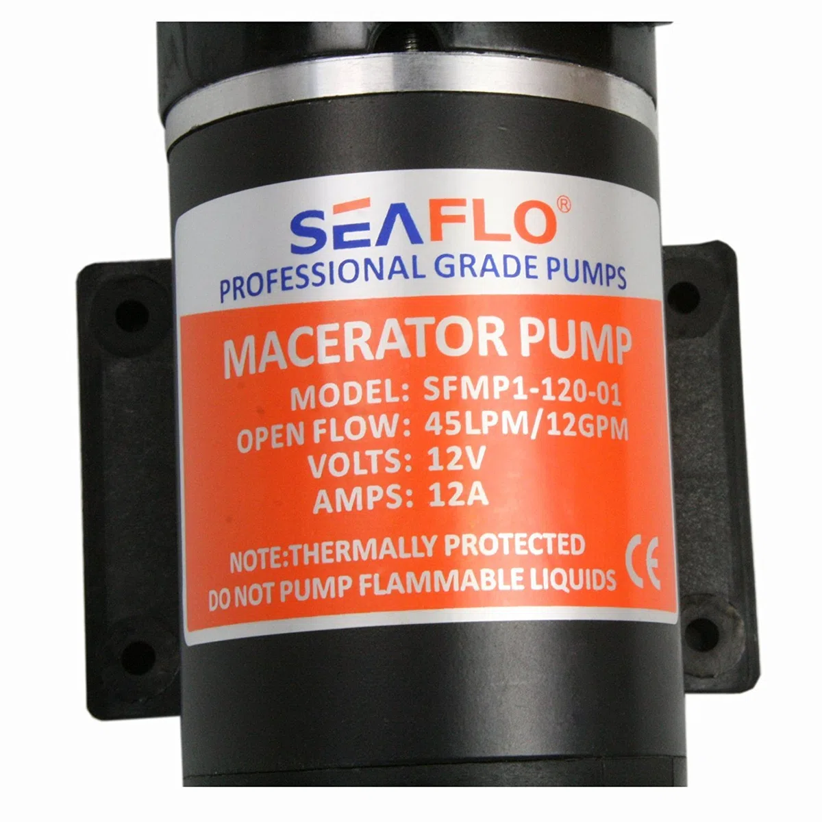 lighteu, DC 12V 45L / min SEAFLO Macerator Pompa igienici rifiuti Pompa Macerator Facile Capo Pulita per Marine, Barche, Yacht, Caravan, Campeggio, all'aperto, Giardino.