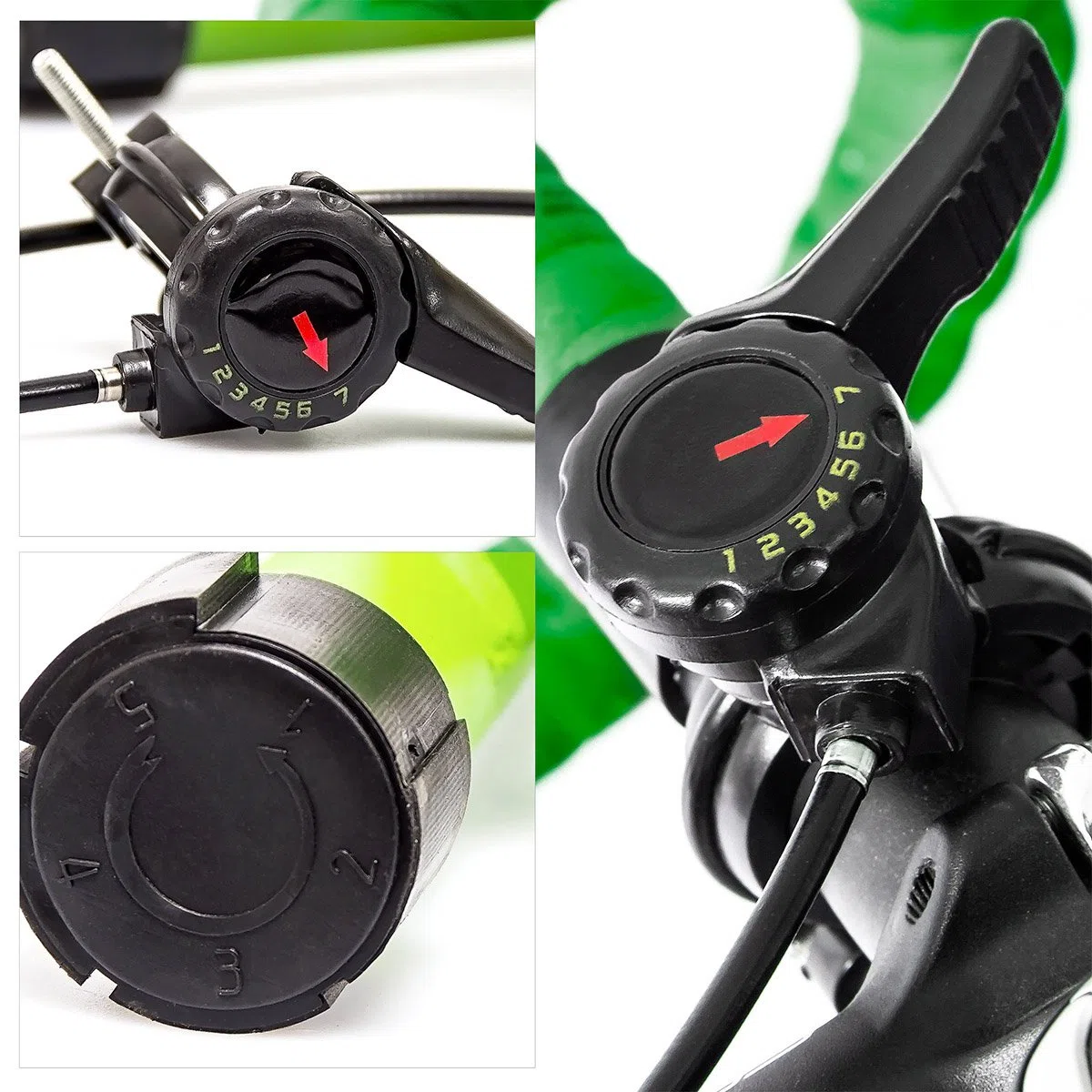Relaxdays Rullo per Bicicletta - Relaxdays Trainer Pieghevole Bicicletta 6 velocità, Cerchi da 26-28, Blu e Verde Unisex Adulto