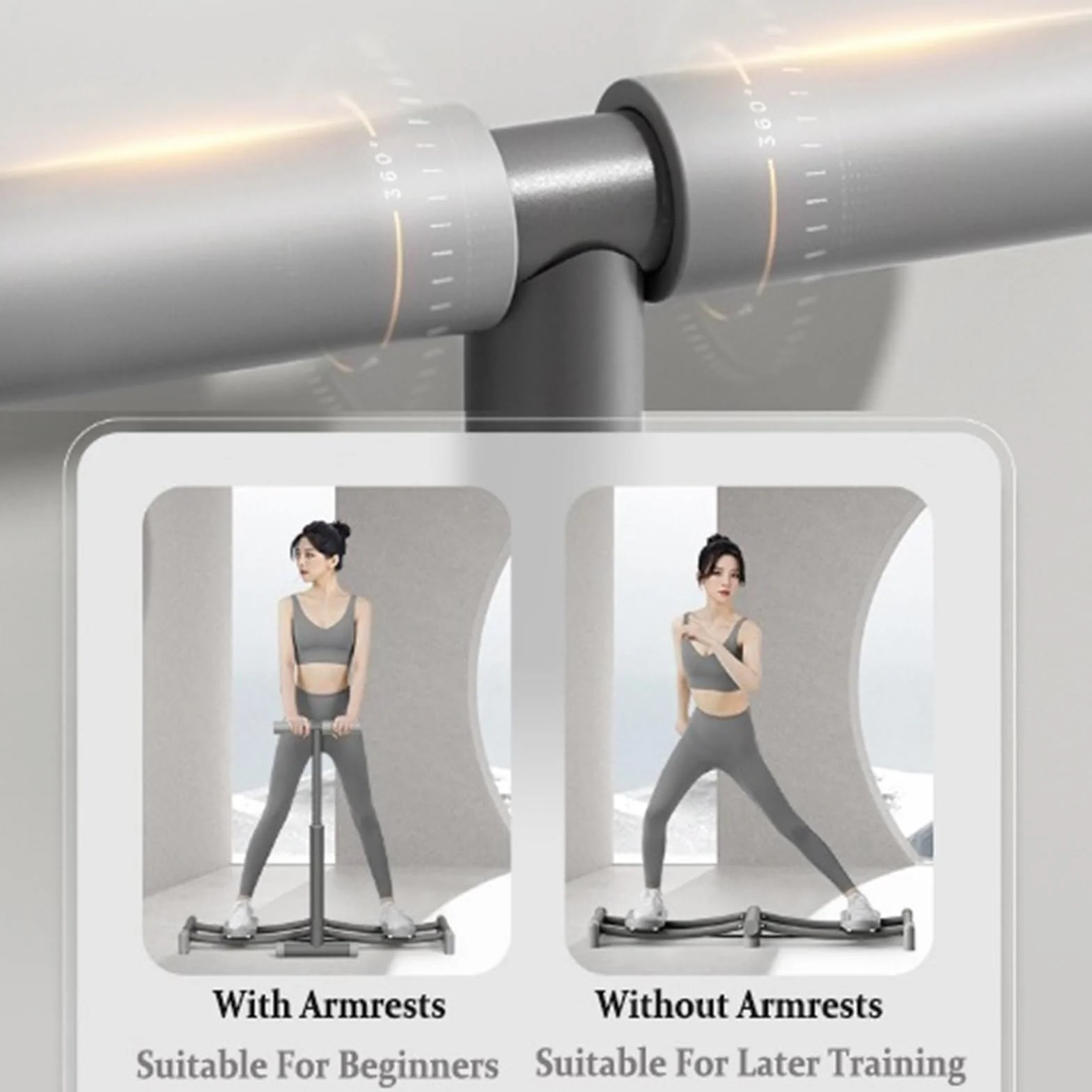 Ski Machine, Simulatore Di Sci, Attrezzatura for Esercizi Con Macchina Da Sci Ad Altezza Regolabile for Allenamento Dei Muscoli Del Pavimento Pelvico Delle Gambe, for La Casa(Rosa,Without hand