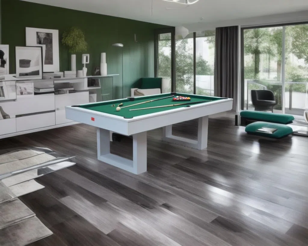 Biliardo Tavolo SENECA 3 in 1 - (226x125x82 cm) - Diventa Tavolo da Pranzo e Ping Pong - tutti accessori per i giochi inclusi