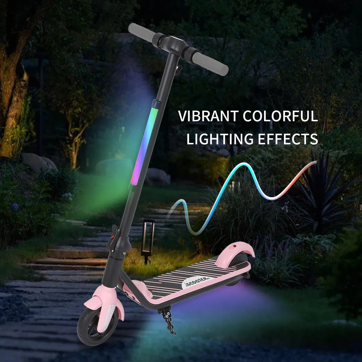 Monopattino Elettrico Bambini 6-12 Anni | Pieghevole con Freni Doppi | 12 KM/H, Autonomia 5-8 KM | Luci LED Colorate & Display Ragazzi | Conforme CE