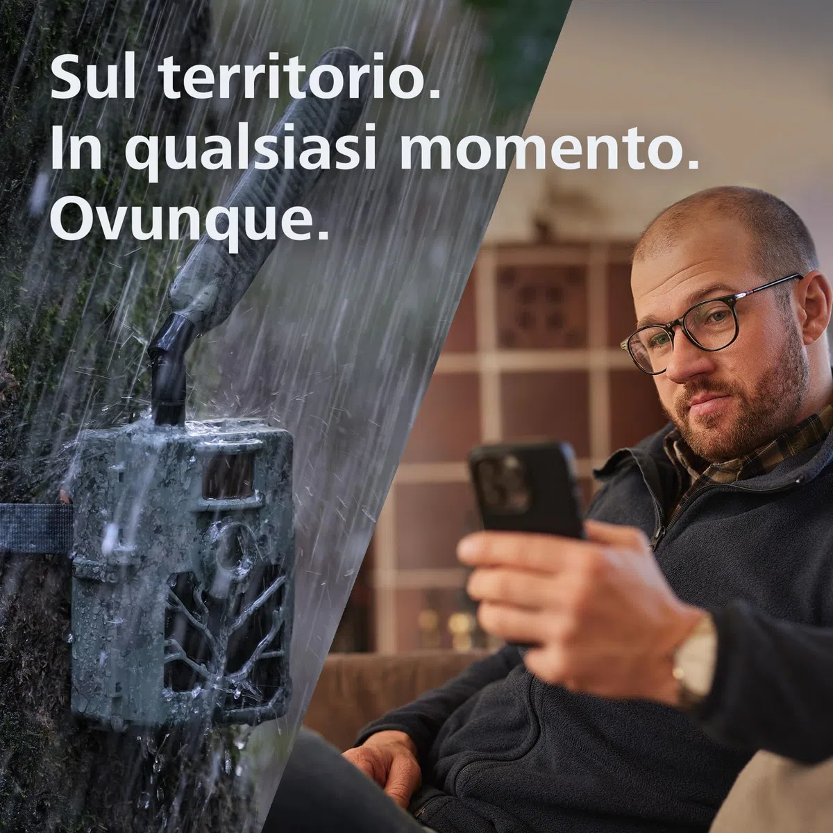 ZEISS Secacam 5 - Angolo 60°-Fotocamera caccia connessa 4G LTE, SIM integrata, SD 32 GB, APP, 12 MP, HD, intelligenza artificiale, visione notturna colori, rilevamento IR 25 m, IP66, flash invisibile