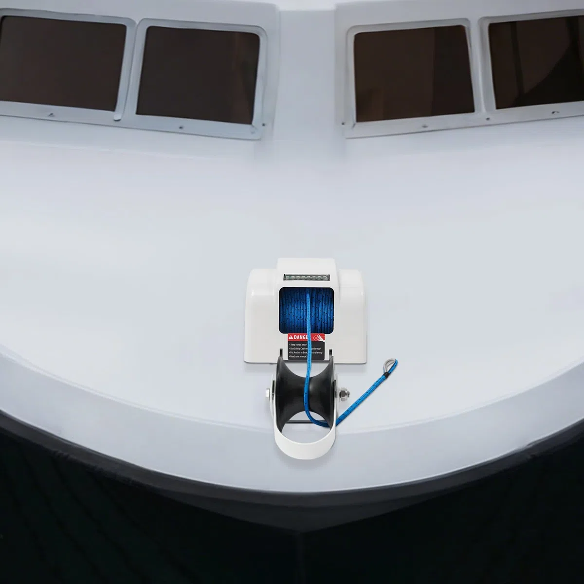 Salpa Ancora, verricello Elettrico, verricello con Telecomando, 45LBS & 700lbs e Corda di Nylon da 100 peidi, per Barche Fino a 24 peidi, Automatico