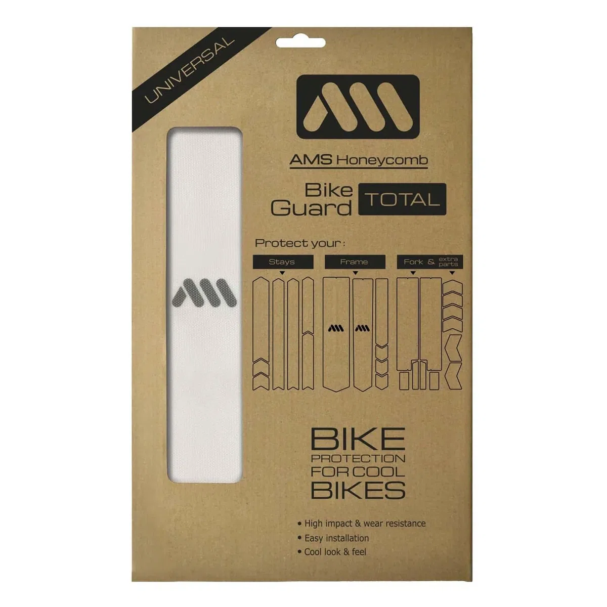 All Mountain Style AMS Paratelaio Basic ad alto impatto – protegge la tua bicicletta da graffi e ammaccature