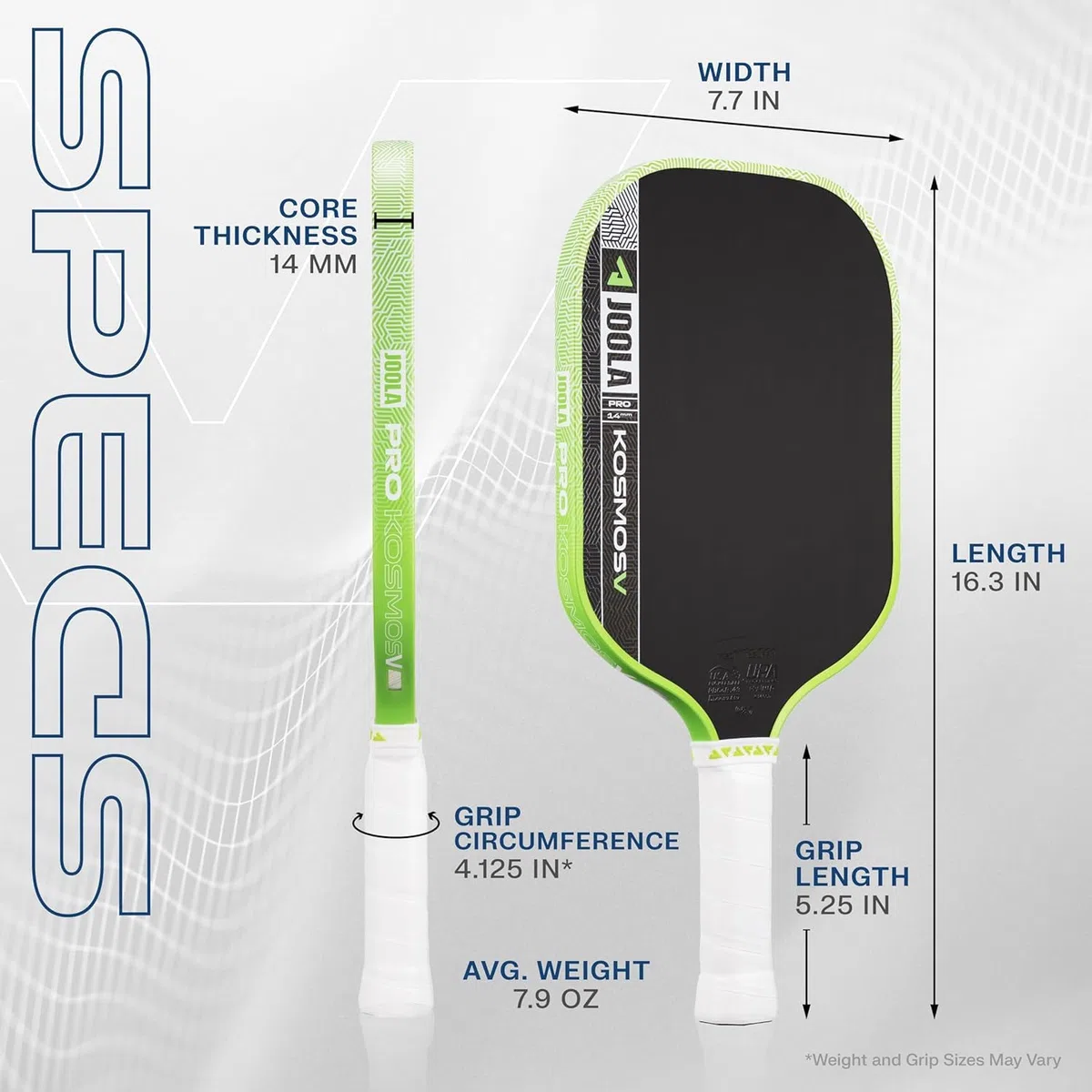JOOLA Pro V Racchetta da Pickleball – Modelli Perseus/Scorpeus/Kosmos/Hyperion/Agassi/Graf – UPA-A e USAP