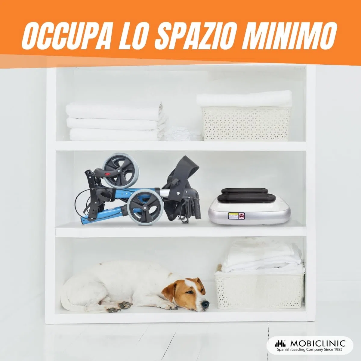 Mobiclinic, Esercitatore passivo per Gambe, Legfit, Marchio Europeo, Macchina Camminare seduti, Attrezzi Palestra, Ginnastica passiva, Anziani, con Telecomando, velocità Regolabile