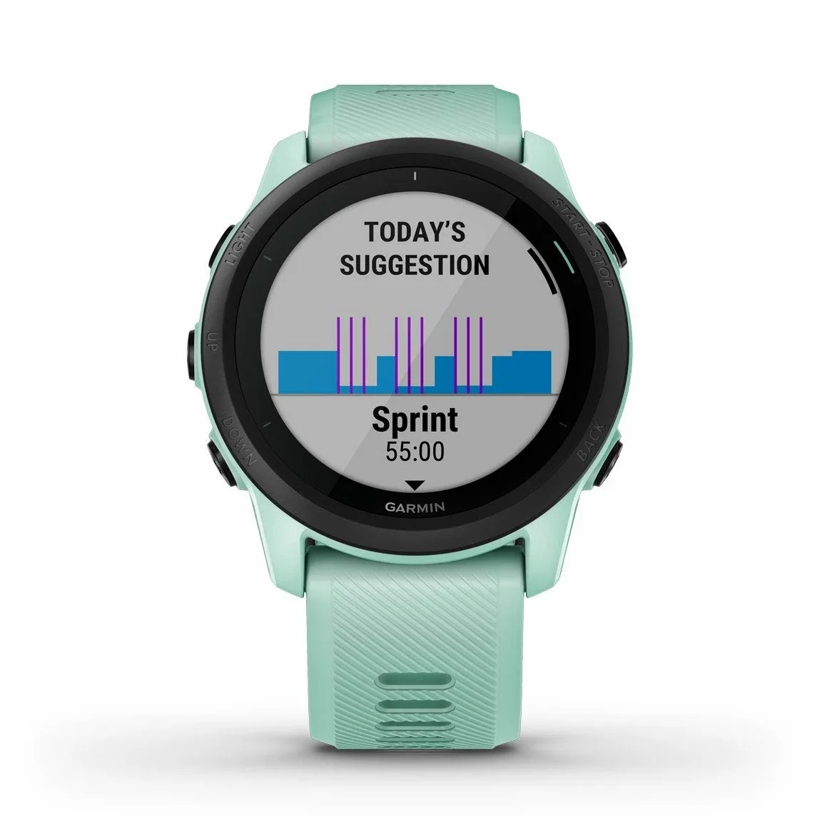 Garmin Forerunner 745, GPS per la corsa, Display MIP da 1,2", Distanza, Passo, Cardio, HRV, VO2max, Piani gratuiti per 5K, 10K e mezza, Musica, GarminPay, Notifiche (Neo Tropic)