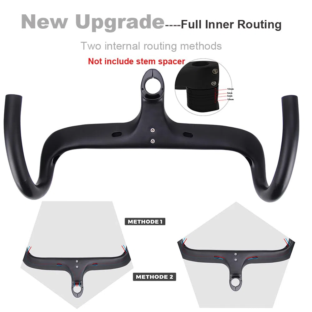 RXL SL 28.6 manubri per bici da corsa manubrio integrato bici corsa instradamento interno UD opaco420*100mm