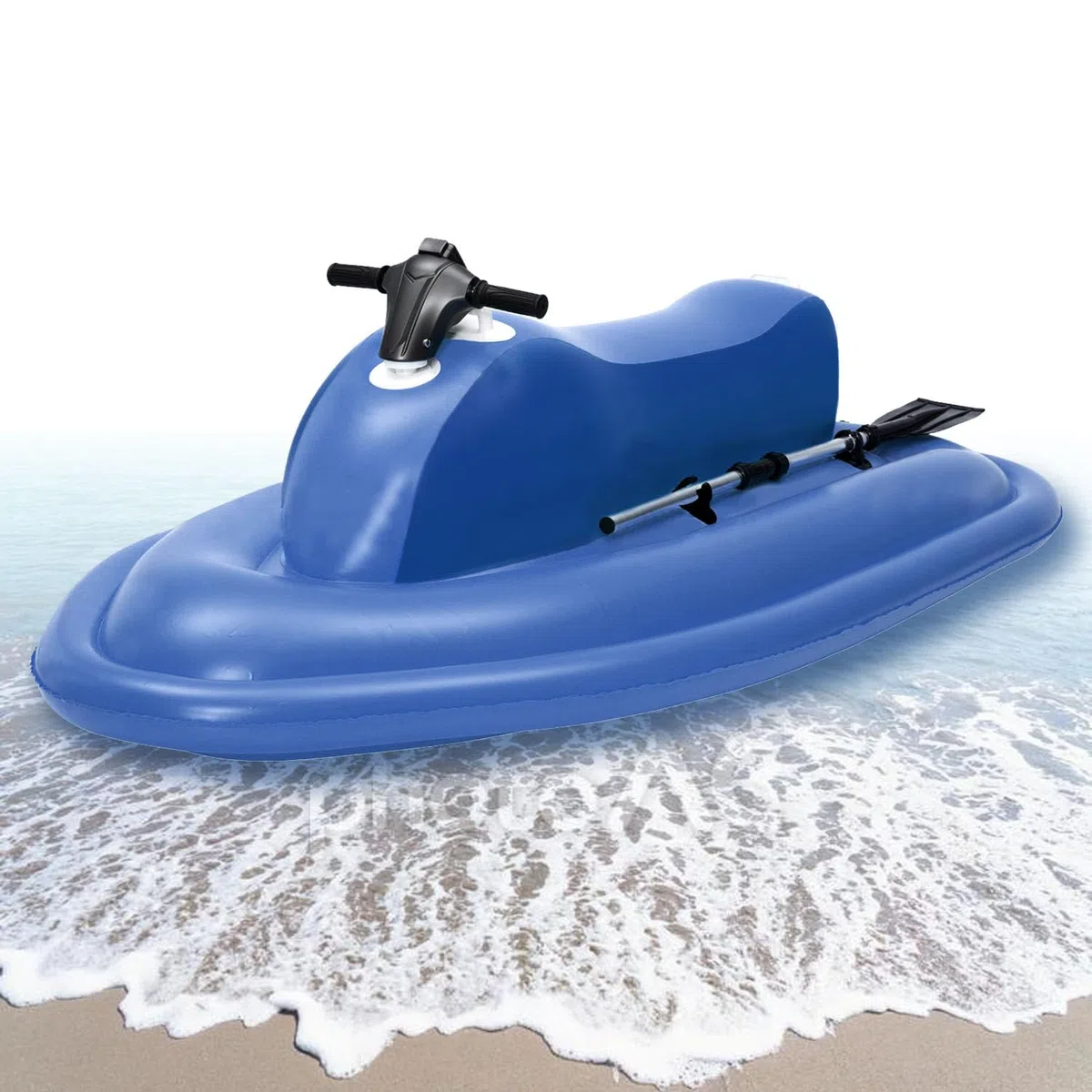 2025 Barca A Motore Elettrico Blu Per 2 Adulti (Capacità 220kg) | Velocità 3-7 km/h | Autonomia 130 Min | Gommoncino Con Doppia Pinna (Scooter e Telecomando Opzionali) onlyBoat